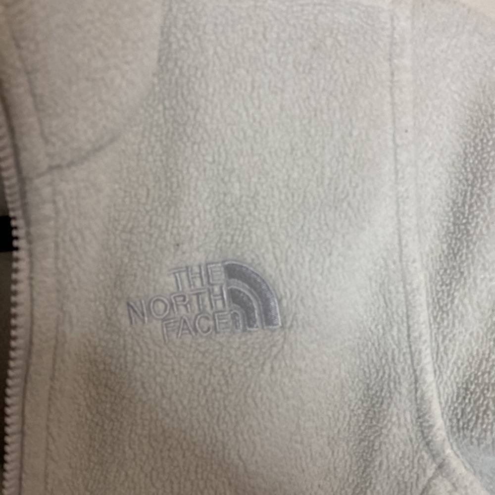 💋Comfy White North Face fleece zip up! - Picture 5 of 11